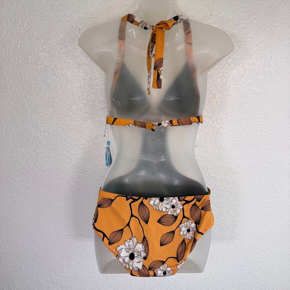 WET Swimsuit Set Women Large Floral One Piece Matching Cover Up Dress Resort NEW - Picture 5 of 14